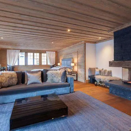 Grand Alpine Chalet 6 Bed, 6 Bath In Saanen Chalet Gstaad